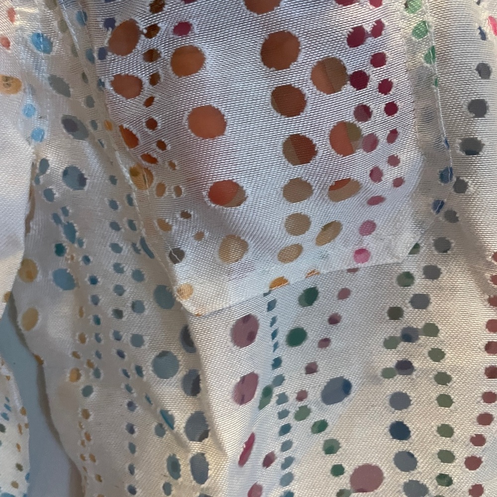 Bamboo Traders Multicolor Polka Dot Button Down S… - image 4